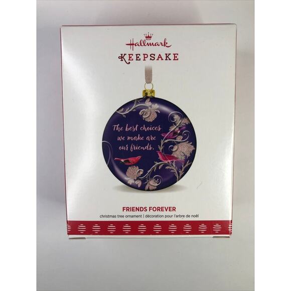 2017 Friends Forever Hallmark Ornament The Best Choices We Make Are Friends EUC - Picture 8 of 8